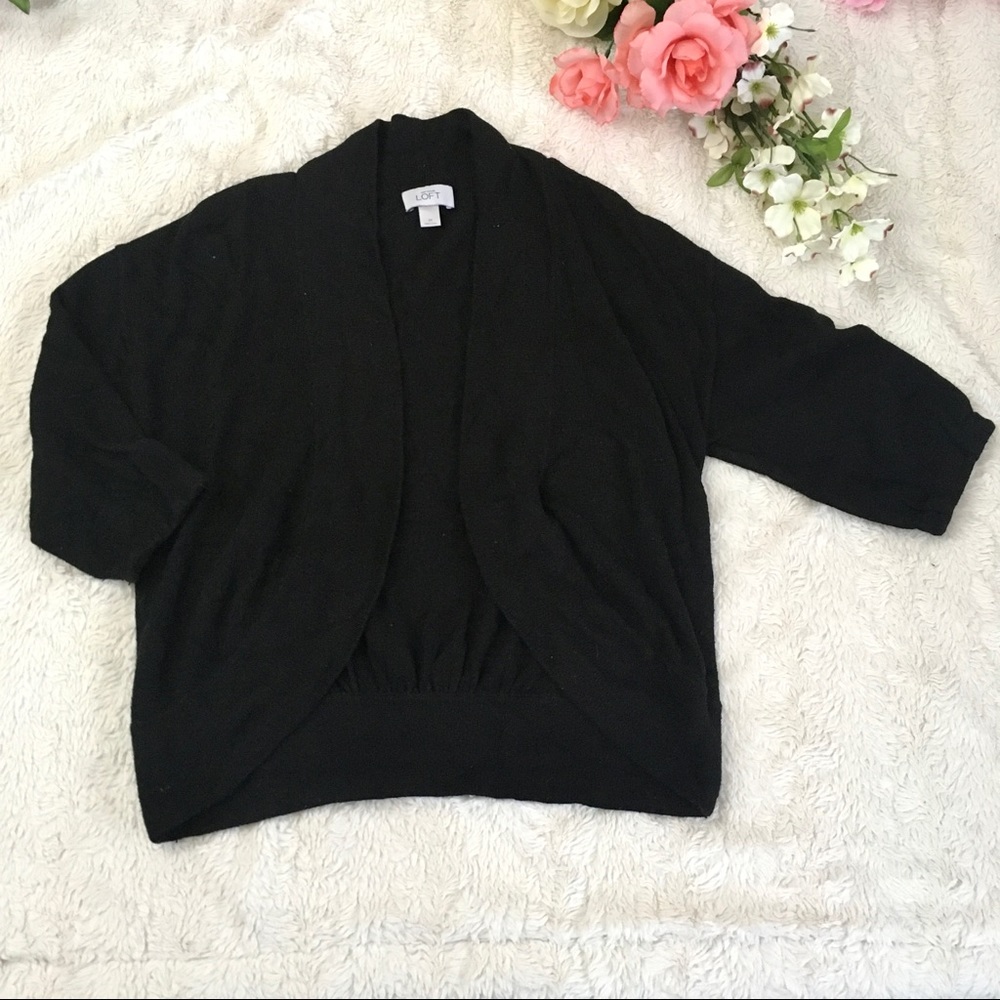 ❄️ Black Long-sleeved Knit Cardigan